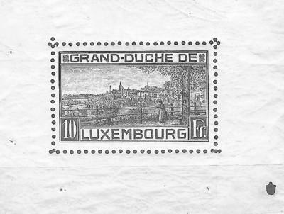 Het eerste postzegelvel